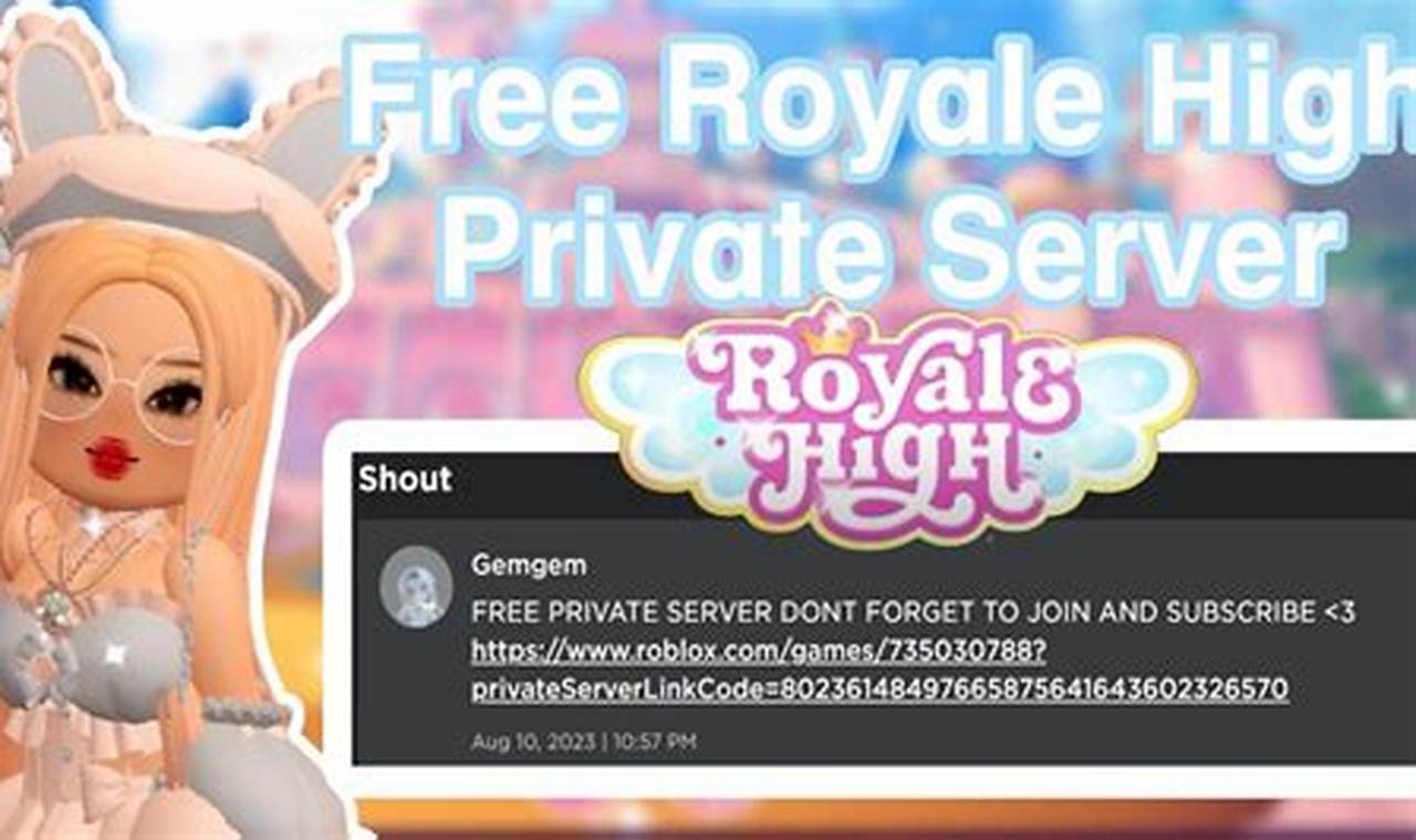 Royale High Private Server Link 2024