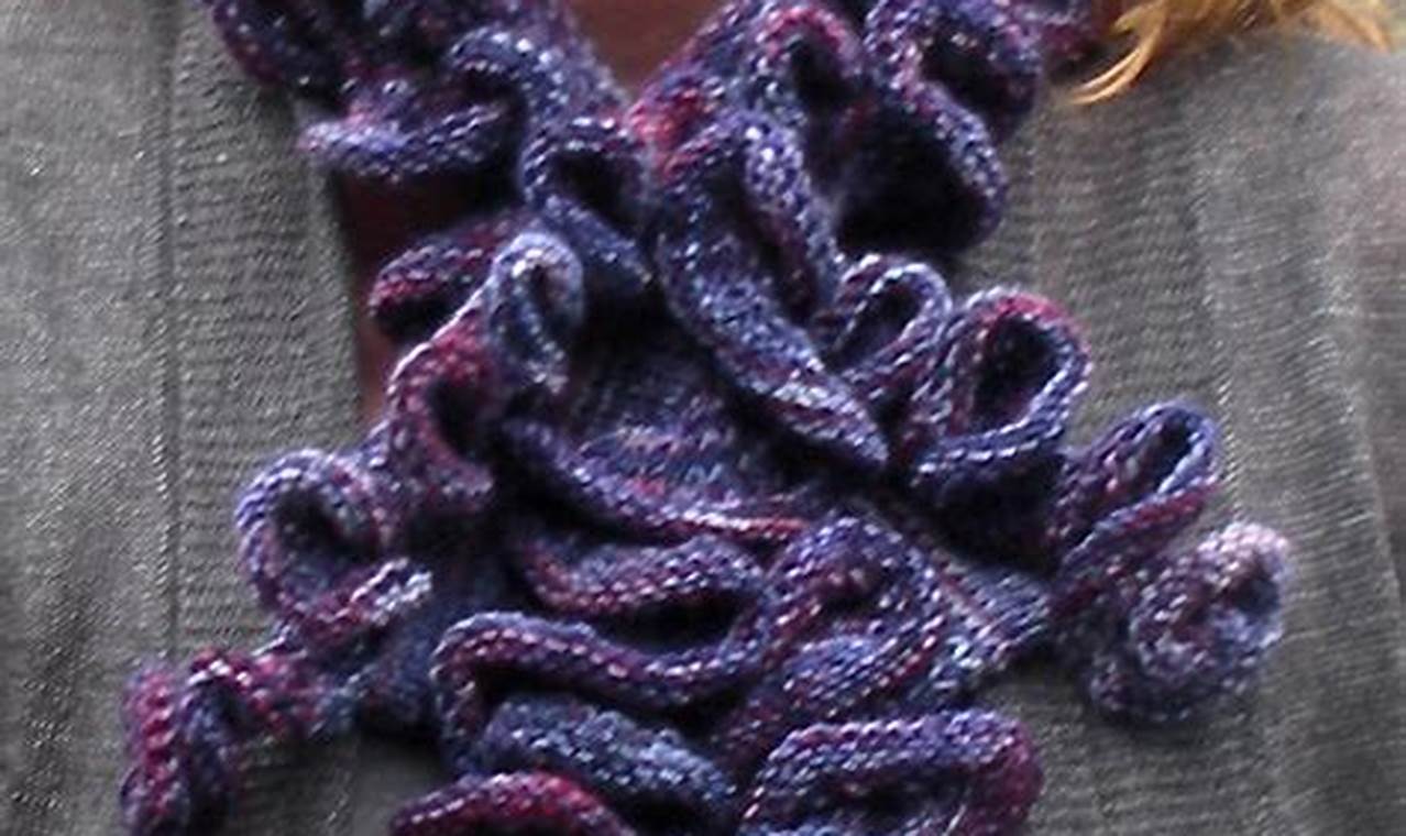 Ruffle Scarf Knit Pattern