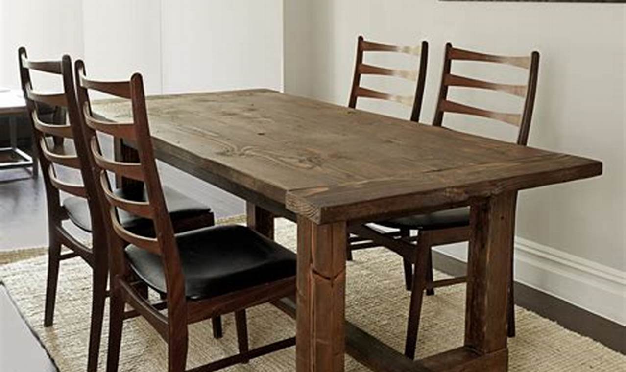 Rustic Kitchen Table
