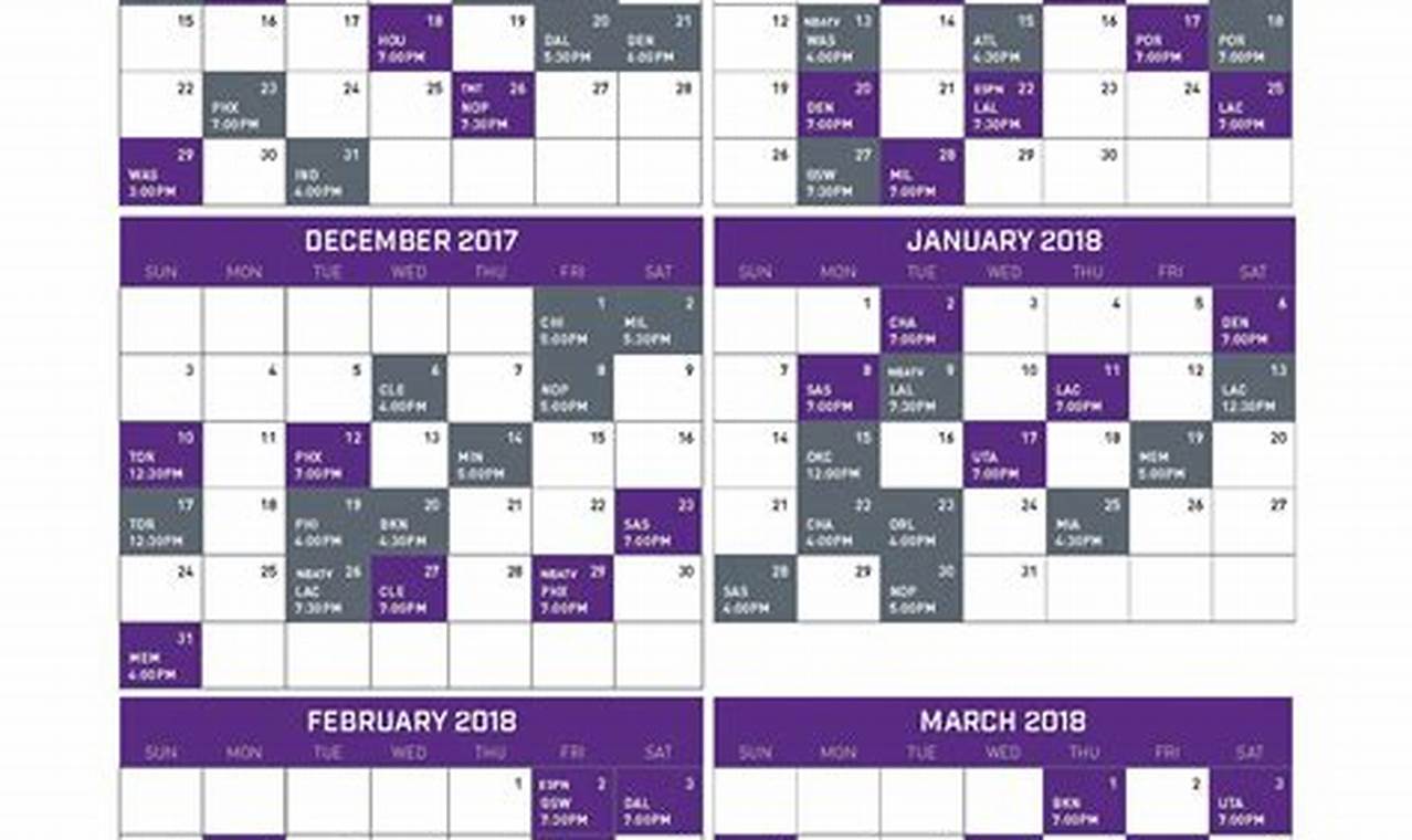 Sacramento Kings 2024 24 Schedule
