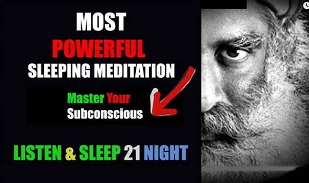 Sadhguru Sleep Meditation