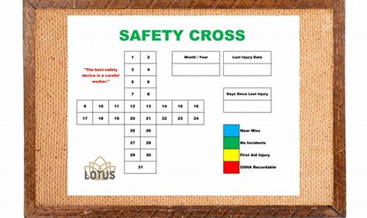 Safety Cross Calendar Template Excel
