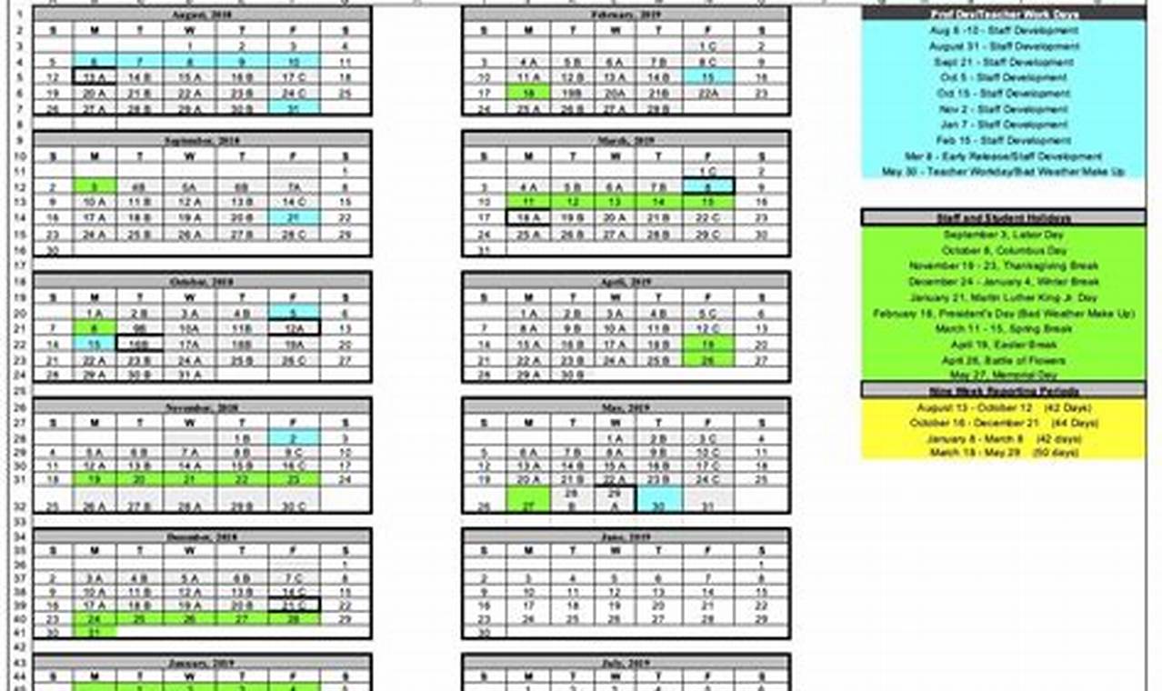 Saisd 2024-25 Calendar Printable