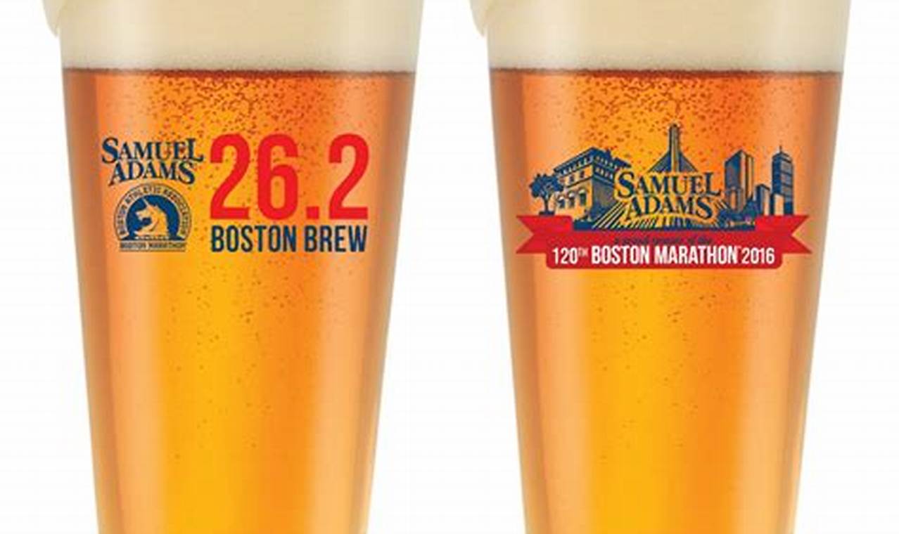 Sam Adams Boston Marathon Pint Glass 2024
