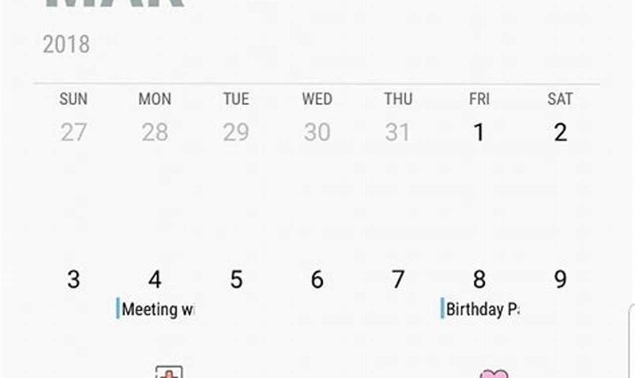 Samsung Calendar Themes