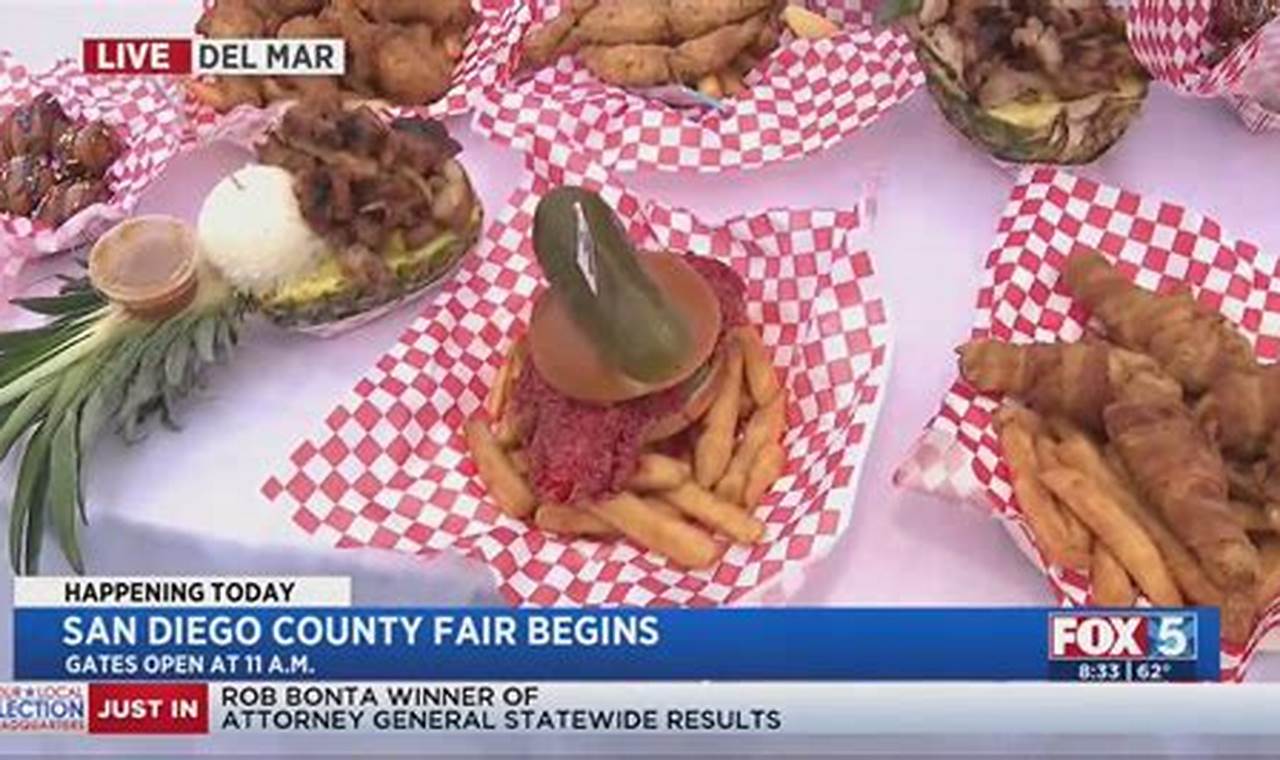 San Diego County Fair Food 2024 Menus