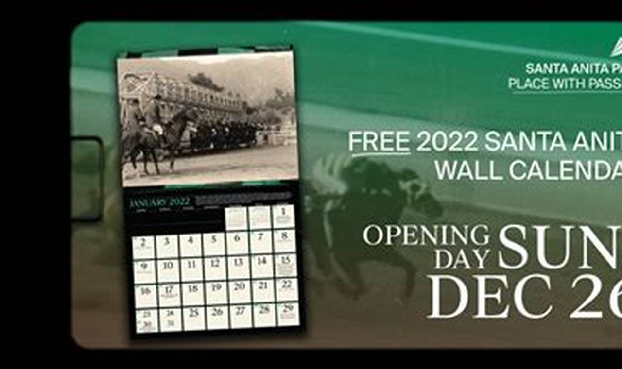 Santa Anita Calendar Giveaway