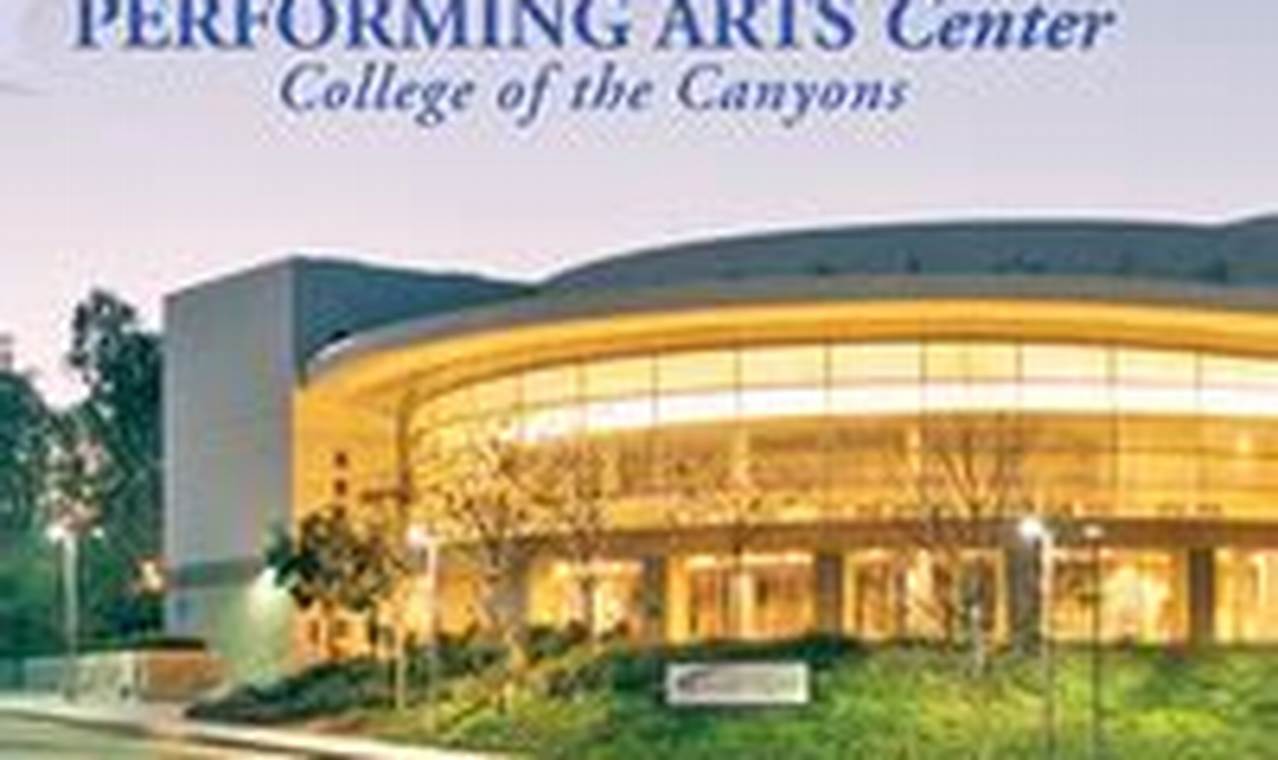 Santa Clarita Performing Arts Center Calendar