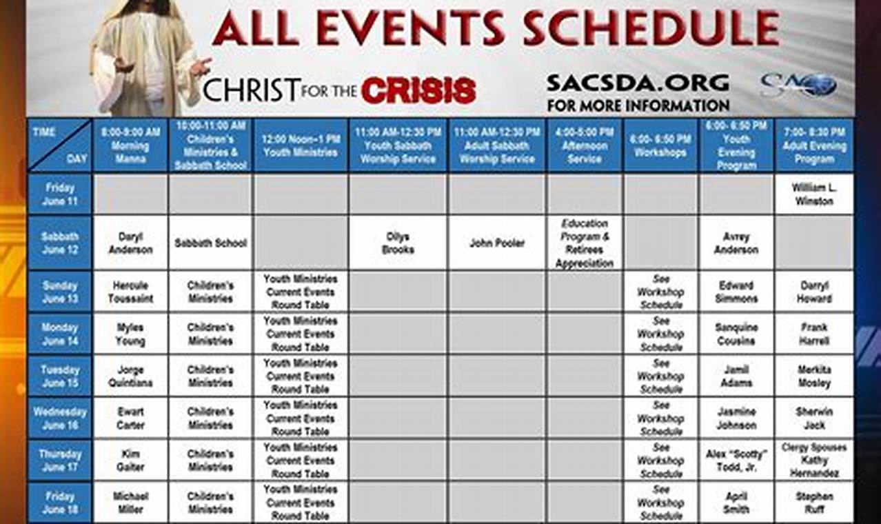 Sbn Camp Meeting 2024 Schedule