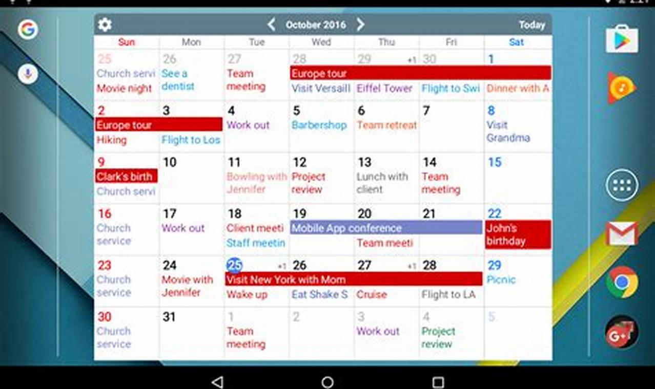 Scheduling App Google Calendar
