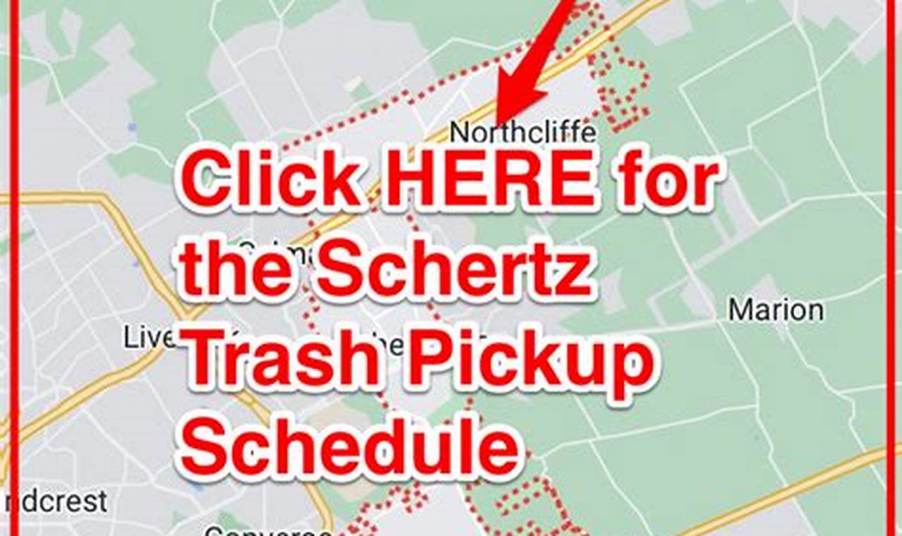 Schertz Trash Pickup Holiday Schedule 2024 Texas