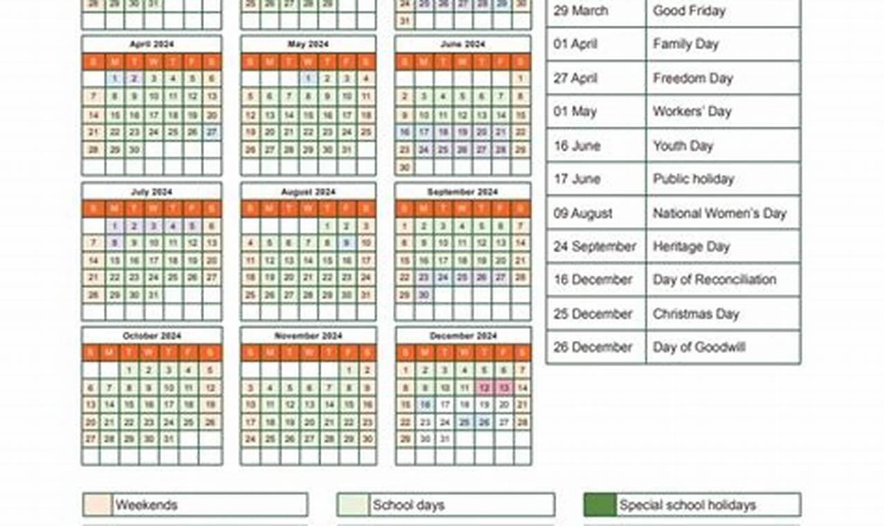 School Calendar Eastern Cape 2024