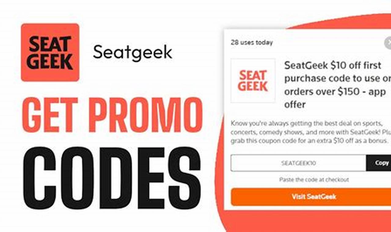 Seatgeek Promo Code 2024 Reddit