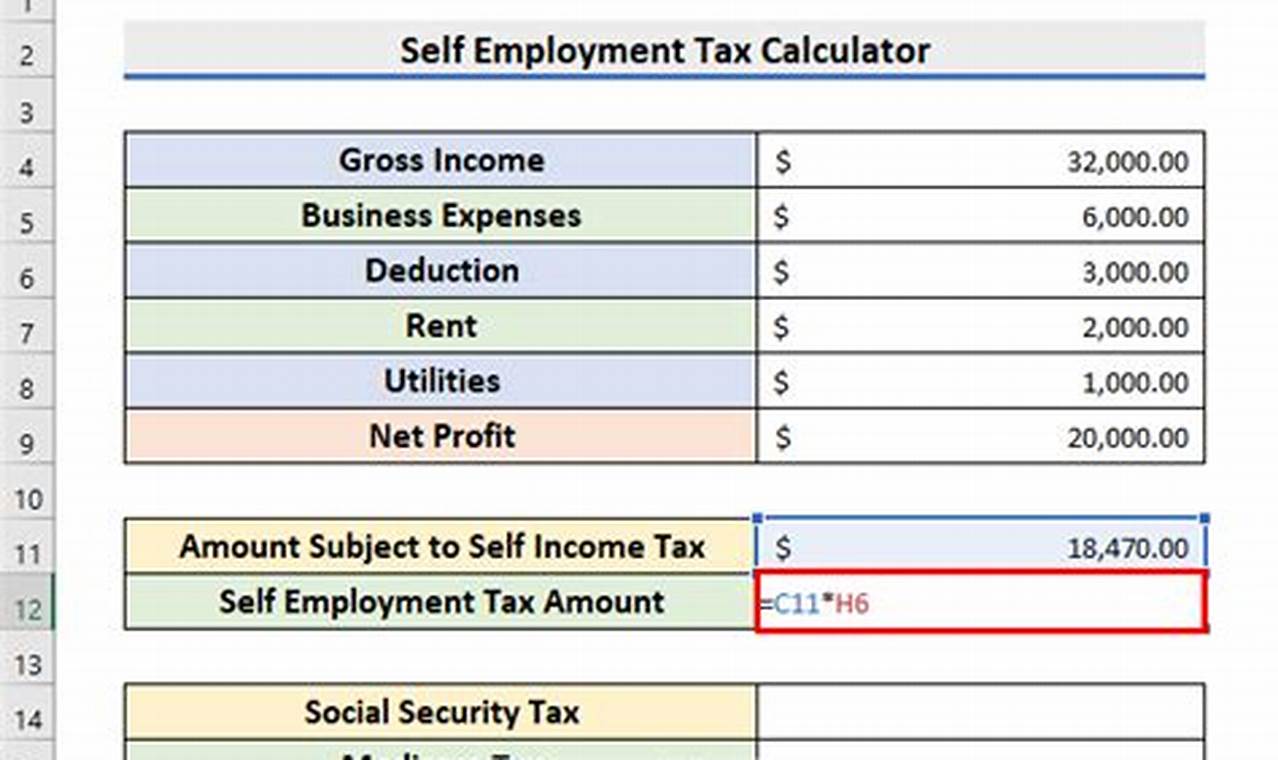 Self-Employment Tax Calculator 2024