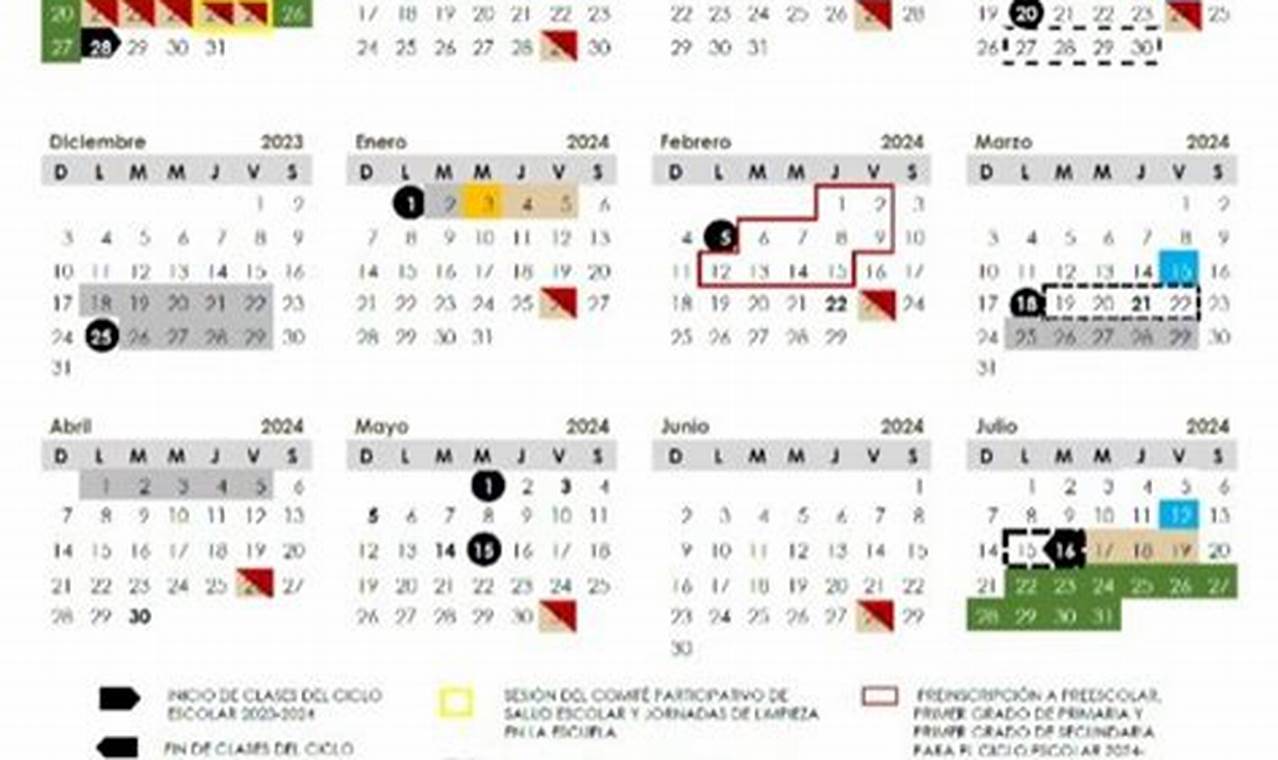 Semana Santa 2024 Calendario Escolaridad