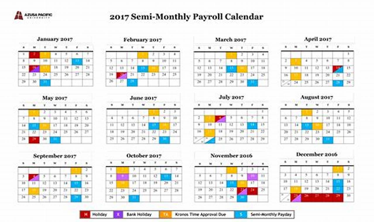 Semi Monthly Payroll Schedule 2024