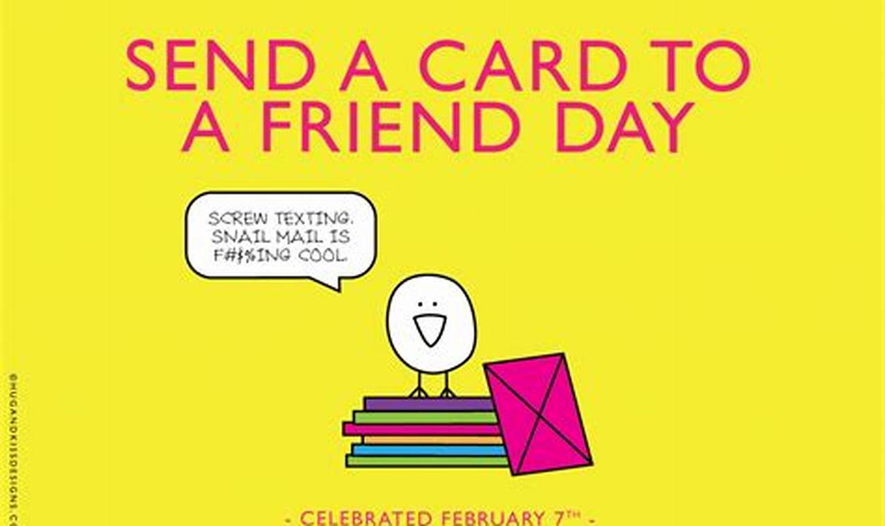 Send A Card To A Friend Day 2024