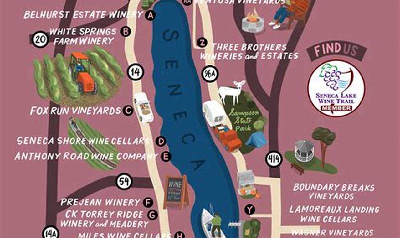 Seneca Lake Wineries Map 2024