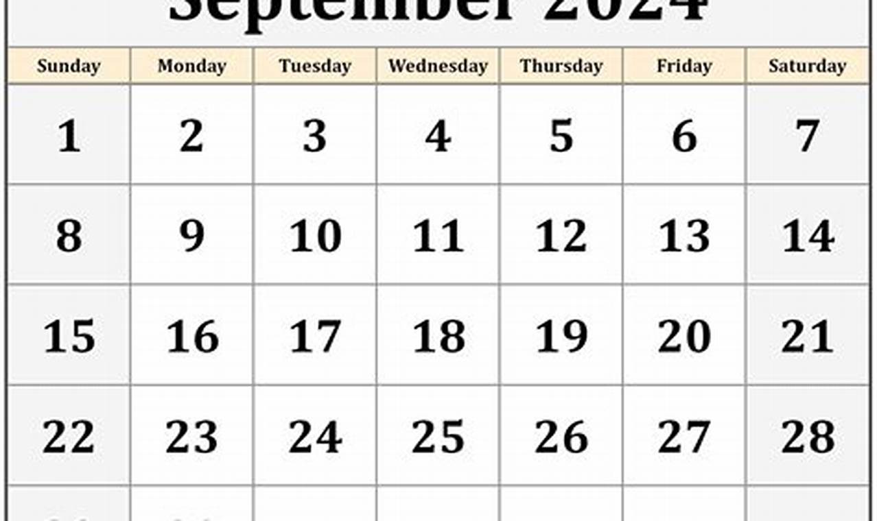 Sep 2024 Calendario