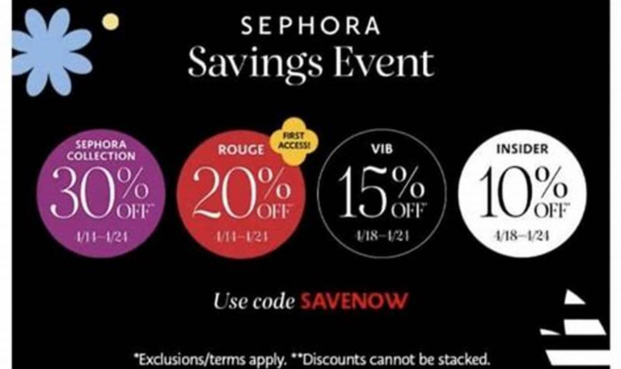 Sephora Canada Sale Dates 2024