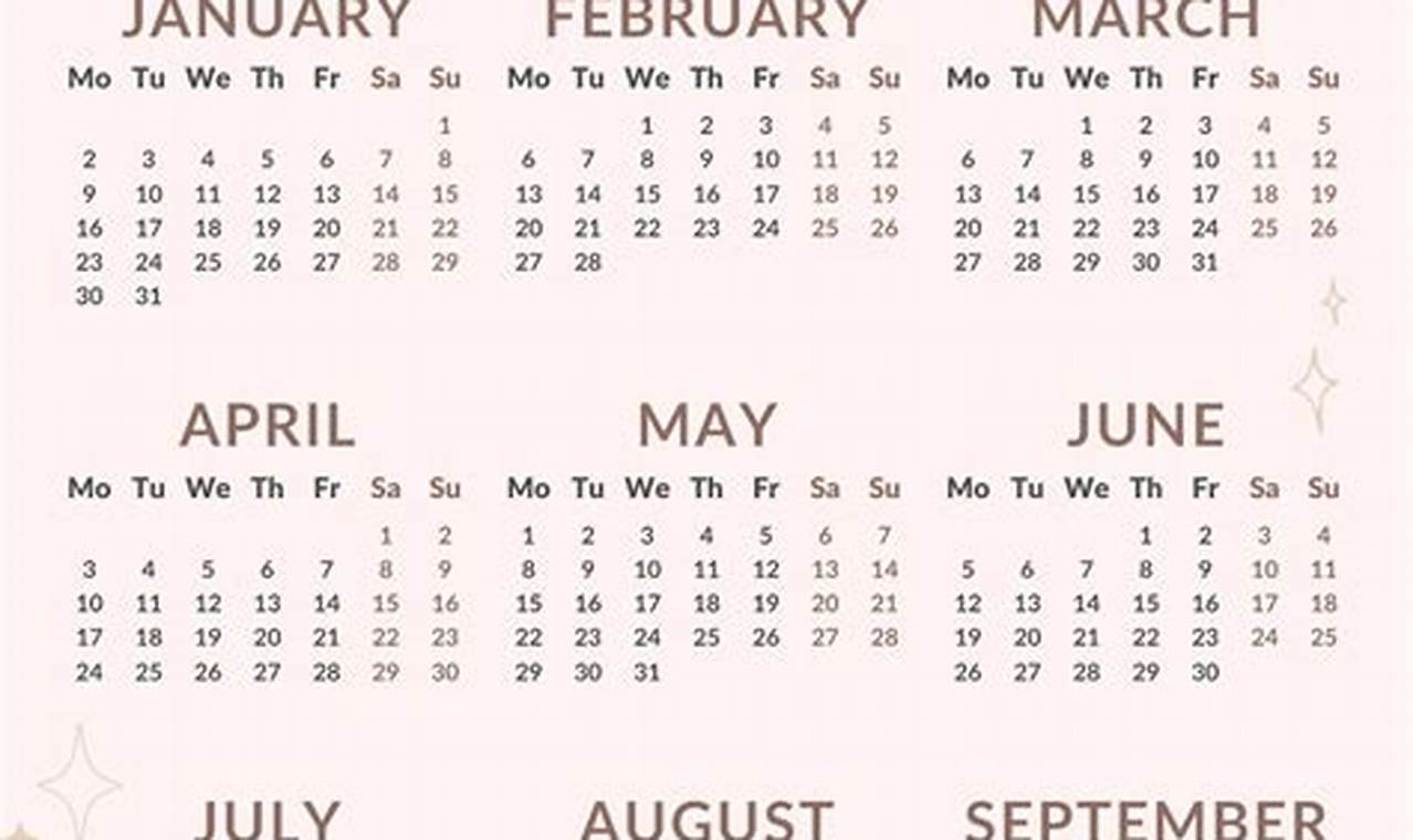September 2024 Calendar Aesthetic