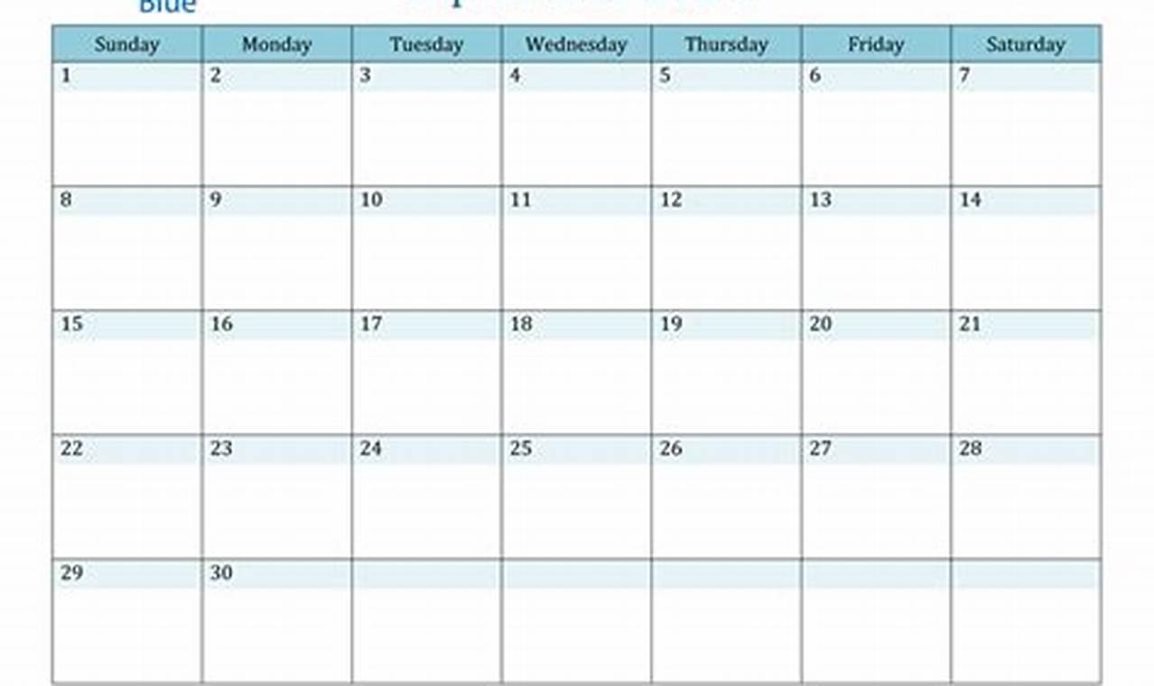 September 2024 Calendar Excel Download