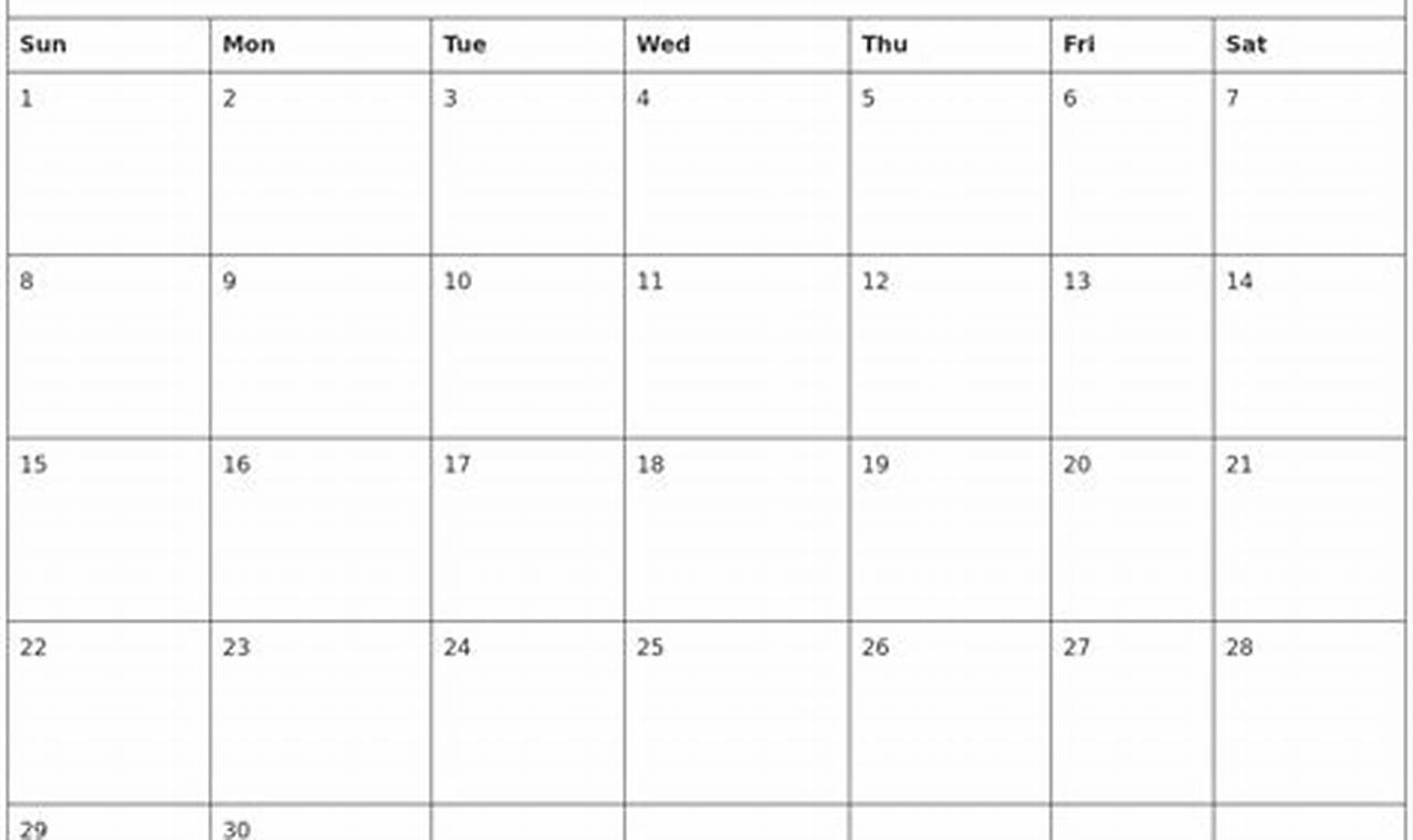 September 2024 Printable Calendar Free Full Page Size