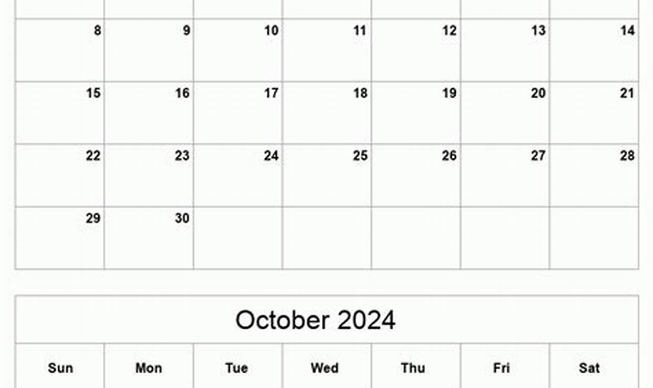 September October 2024 Printable Calendar