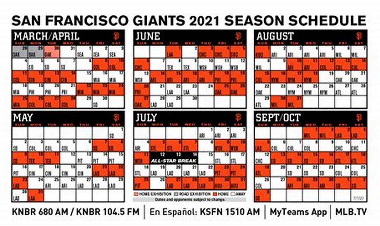 Sf Giants Calendar Download