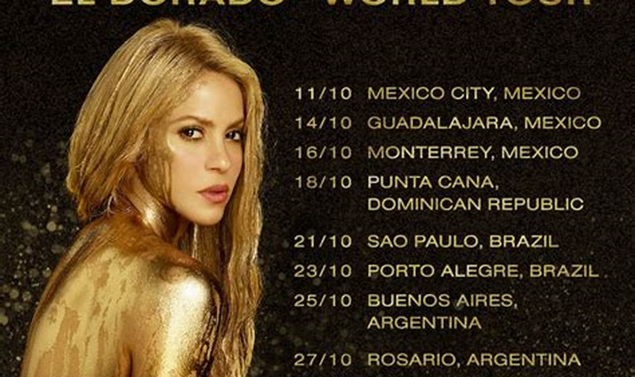 Shakira Tour 2024 Tickets