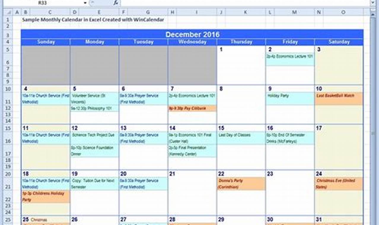 Shared Project Calendar
