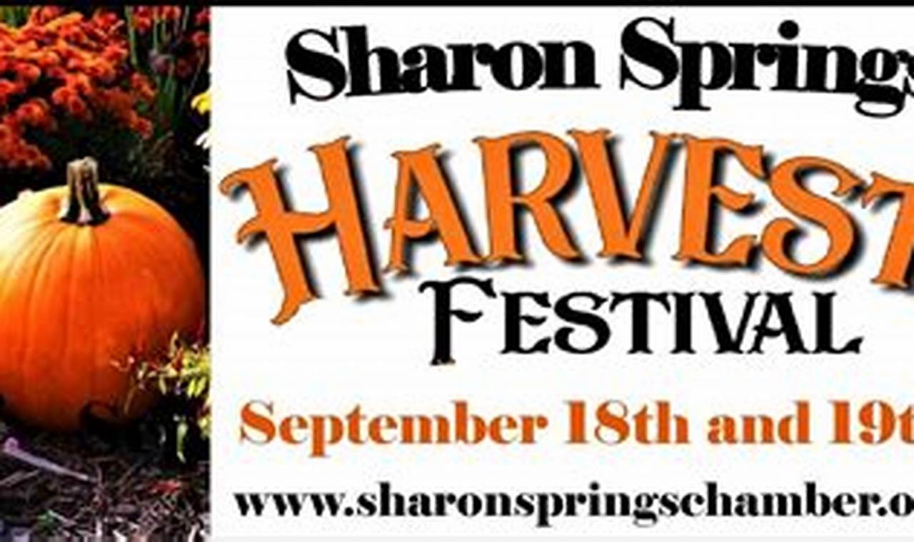 Sharon Springs Harvest Festival 2024 Calendar