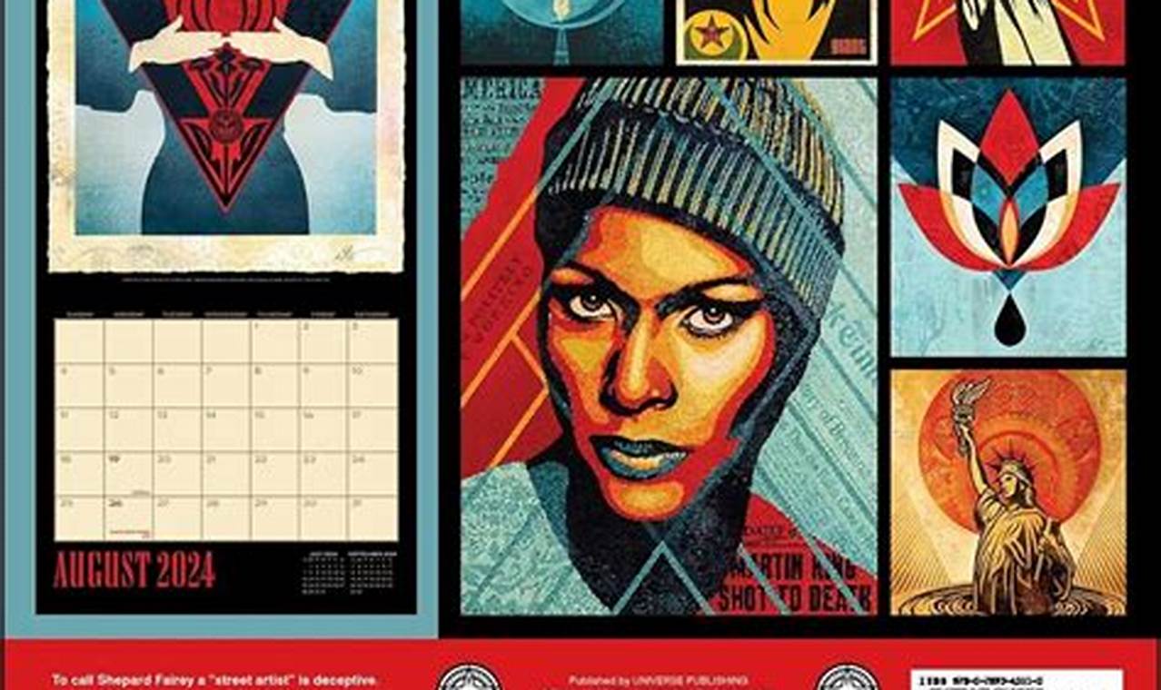 Shepard Fairey 2024 Calendar Weekly