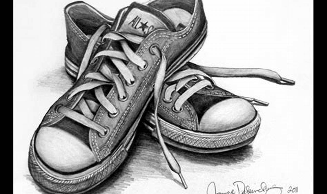 Shoe Pencil Drawing: A Step-by-Step Guide for Beginners