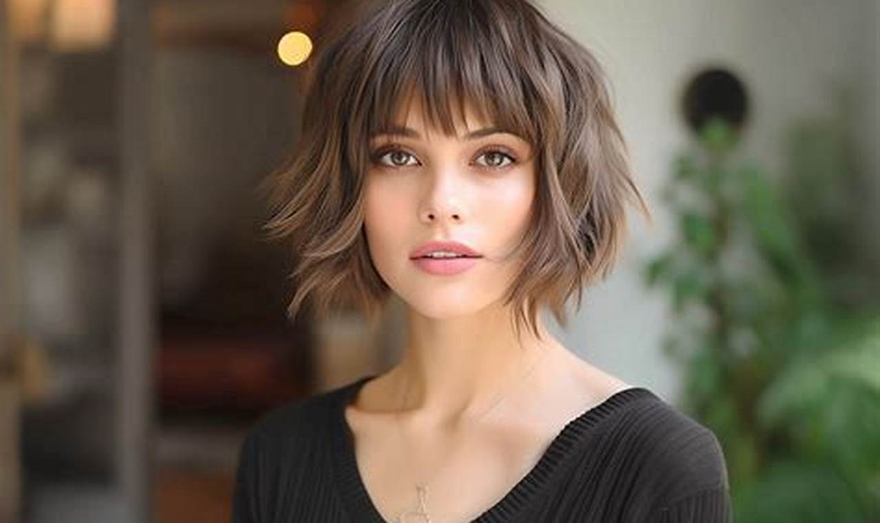 Short Hairstyles With Bangs 2024