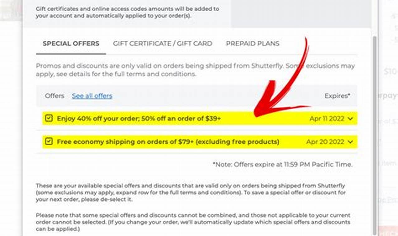 Shutterfly Promo Codes February 2024 Printable