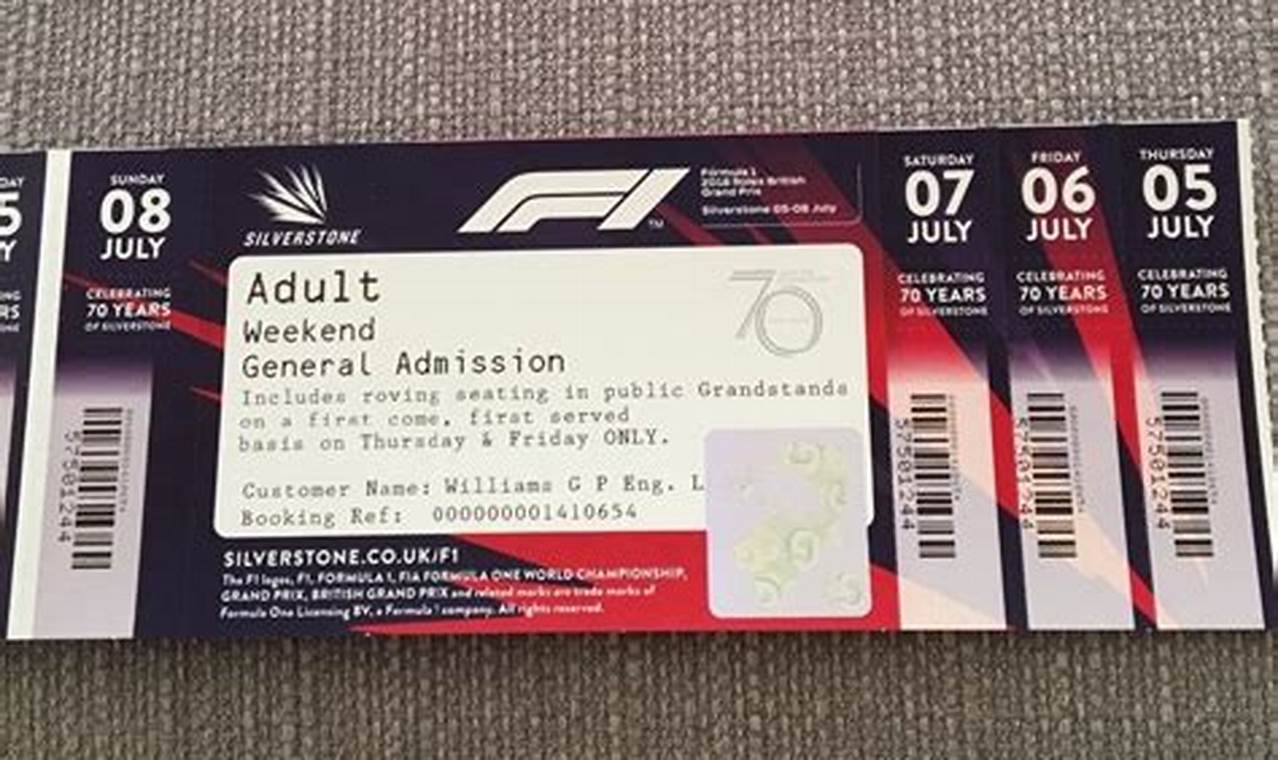 Silverstone F1 Tickets 2024