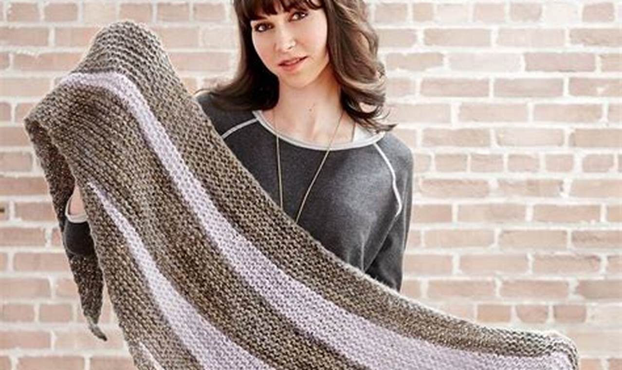 Simple Shawl Knitting Pattern Free