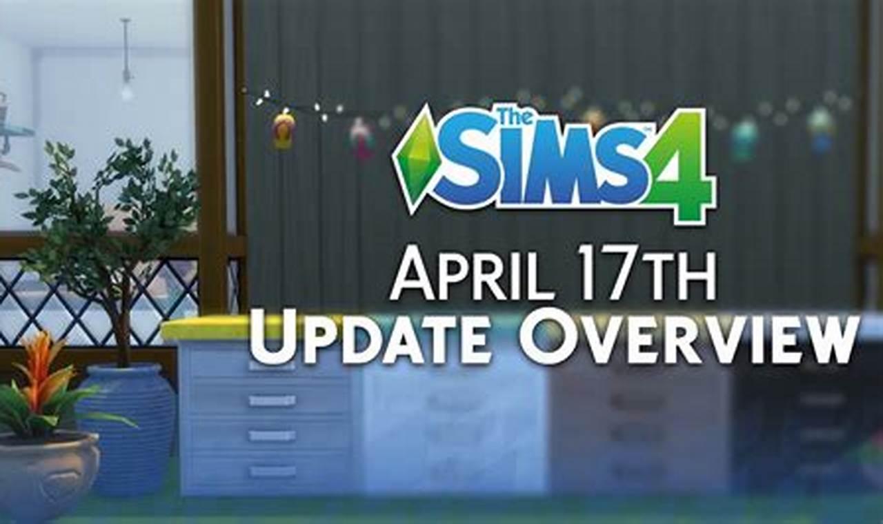 Sims 4 Update April 26 2024