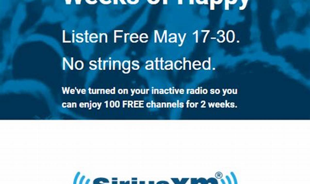 Sirius Free Week 2024