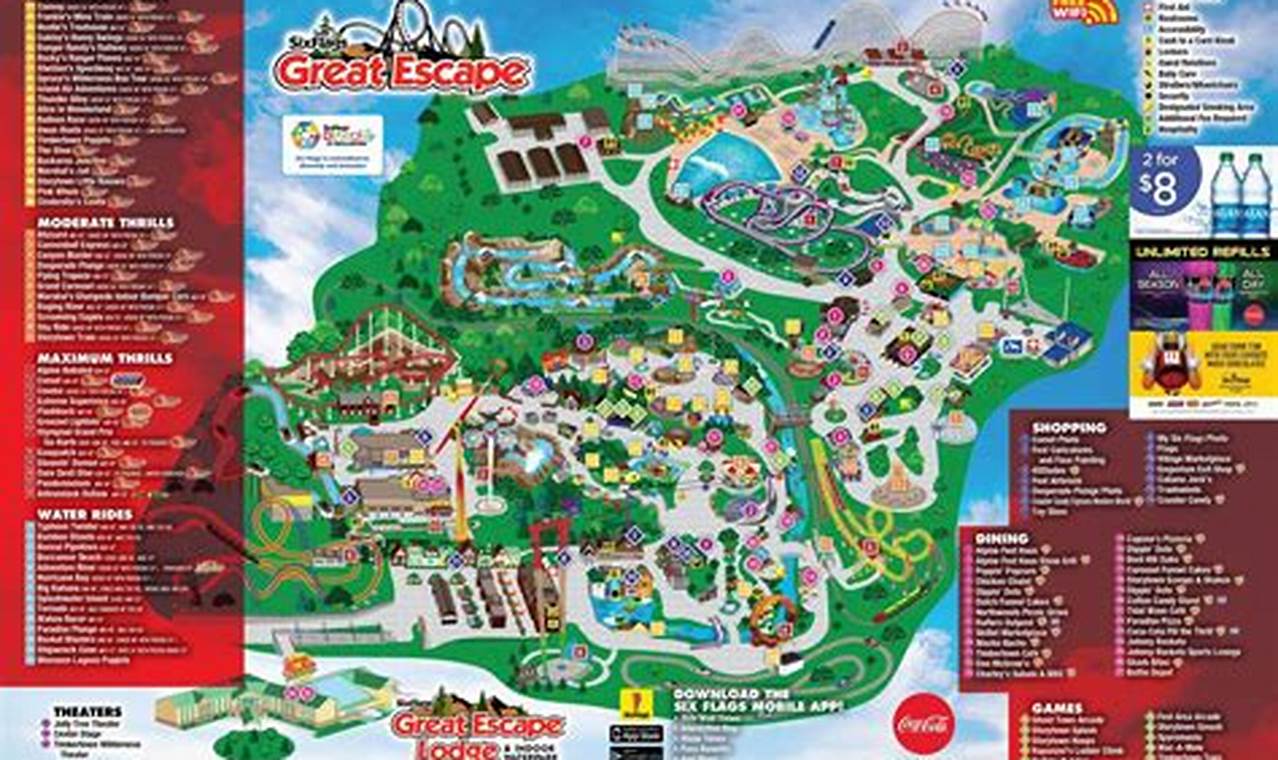 Six Flags Great Escape Calendar
