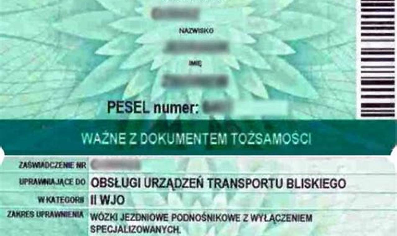 Skad Pobrac Dokument O Ukonczonym Kursie Na Wózki Widłowe