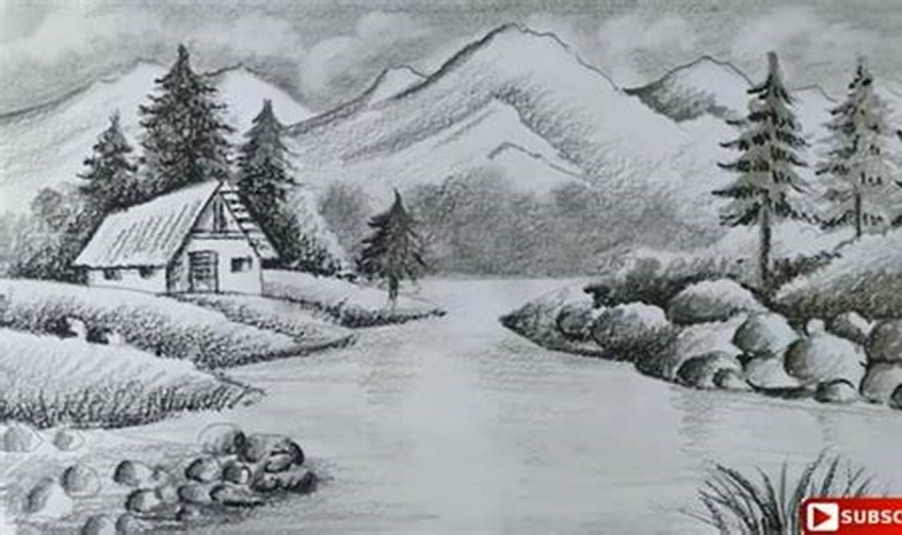 Sketch Scenery Drawing: Capturing the Essence of the Natural World
