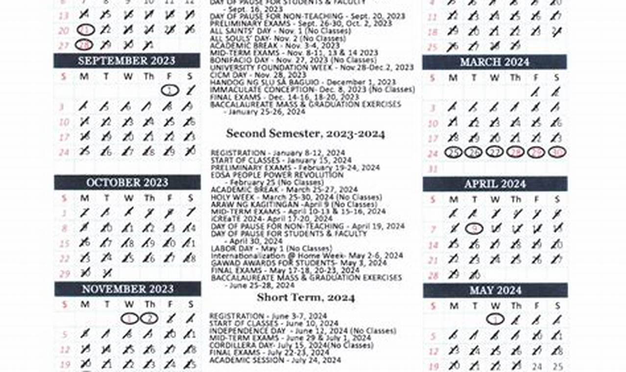 Slu Calendar 2024-25