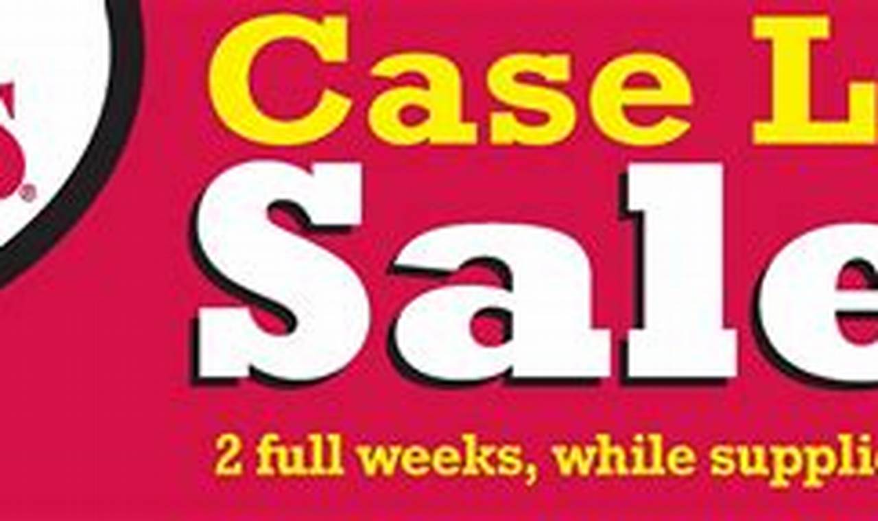 Smith's Case Lot Sale Dates 2024