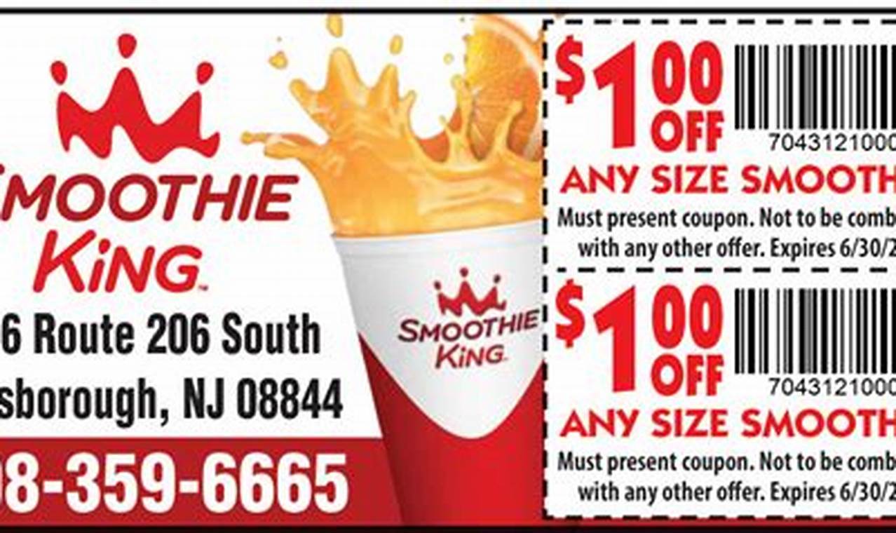 Smoothie King Coupons 2024