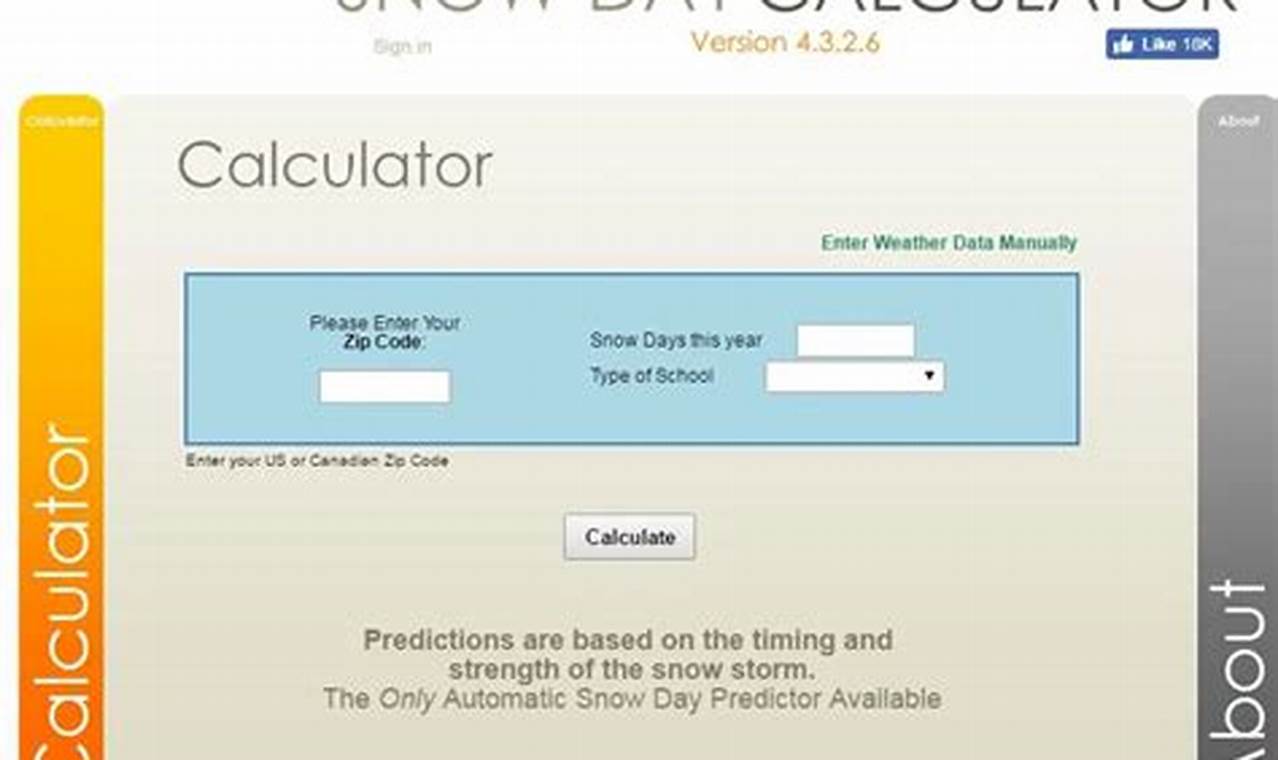 Snow Day Calculator 2024