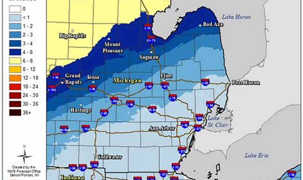 Snow Storm Weather Forecast Near Lansing Mi