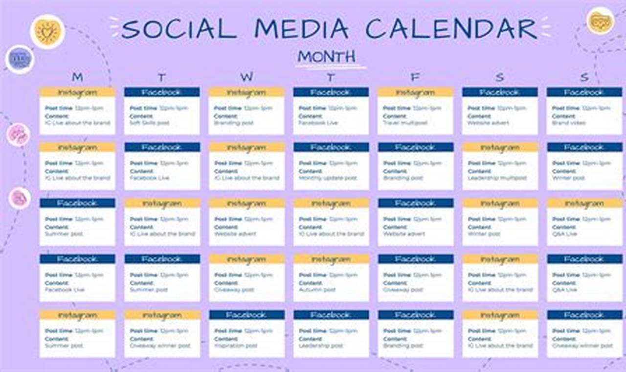 Social Media Calendar Days 2024