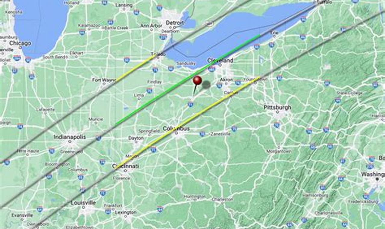 Solar Eclipse 2024 Path Of Totality Ohio